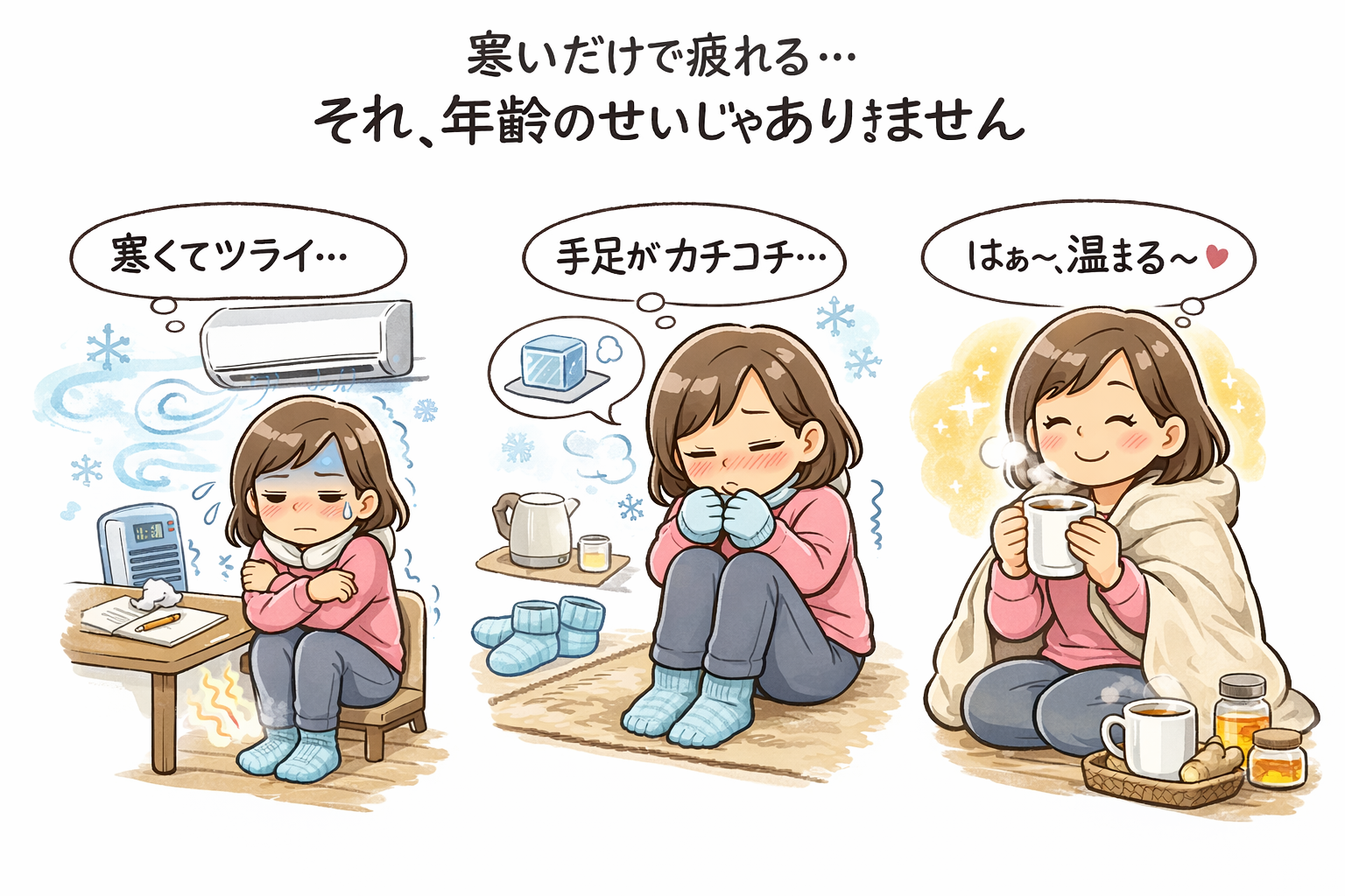 寒いだけで疲れる…それ、年齢のせいじゃありません